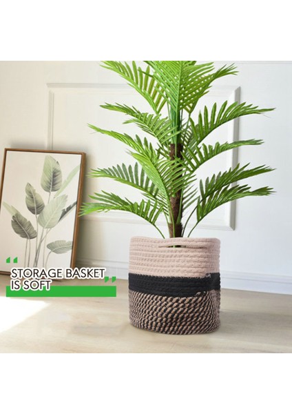 Organizatör Sepeti Pamuk Halat Dokuma Saklama Kutusu Pamuk Halat Sepeti (Yurt Dışından) fiyatları