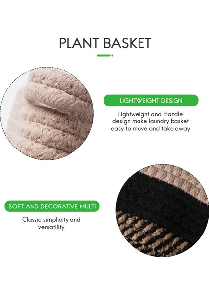 Organizatör Sepeti Pamuk Halat Dokuma Saklama Kutusu Pamuk Halat Sepeti (Yurt Dışından) indirimleri