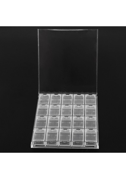 20 Girds Akrilik Makyaj Organizatör Nail Art Saklama Kutusu Şeffaf (Yurt Dışından) fırsatları