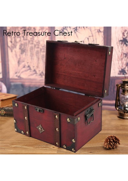 Reo Easure Sandık Vintage Ahşap Saklama Kutusu Antik Stil Büyük (Yurt Dışından) indirimleri