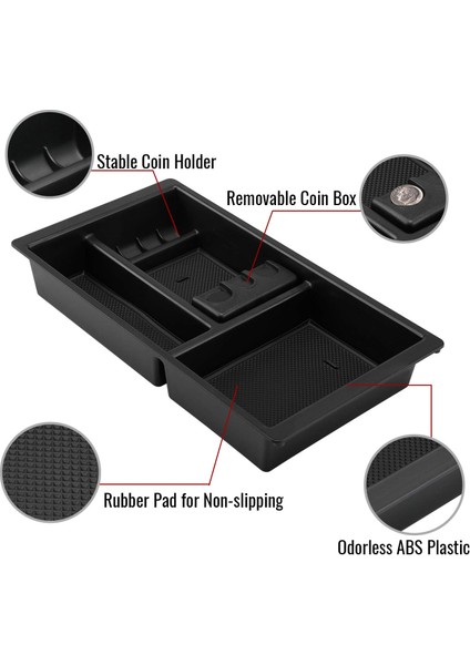 Araba Merkezi Konsol Kol Dayama Kutusu Saklama Kutusu Kol Dayama Kutusu Tepsisi (Yurt Dışından) fiyatları