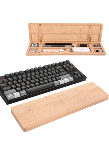 Klavye Bilek Dinlendirme Pedi Masaüstü Saklama Kutusu Entegre Depolama Ay (Yurt Dışından) indirimleri