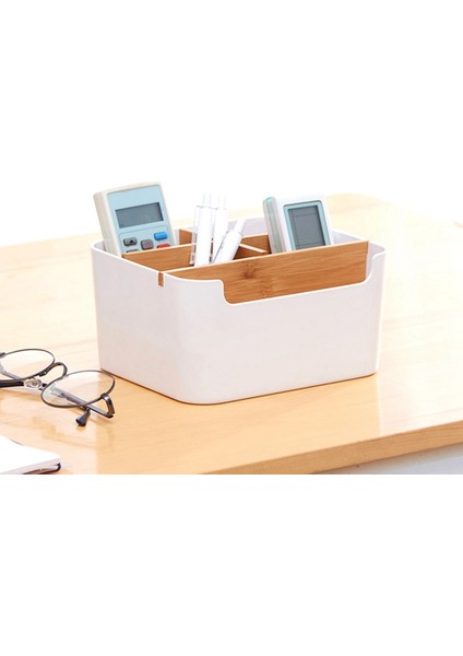 Çoklu Düzenleyici ve Saklama Kutusu, Uzaktan Kumanda Tutucu, Makyaj Tutucu, Modern Masa Tarafı Düzenleyici (Yurt Dışından) fiyatları