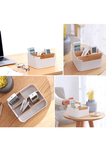 Çoklu Düzenleyici ve Saklama Kutusu, Uzaktan Kumanda Tutucu, Makyaj Tutucu, Modern Masa Tarafı Düzenleyici (Yurt Dışından) indirimleri