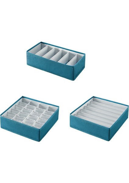 Saklama Kutuları Çekmece Organizatörleri Katlanabilir Dolap Bölücüler Sütyen Çekmece Bölücü Katlanabilir Çorap Kravat Organizatör Yeşil (Yurt Dışından)