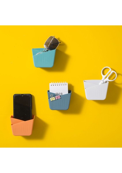 5 Adet Turuncu Duvara Monte Uzaktan Kumanda Saklama Kutusu Telefon Tutucu (Yurt Dışından) fiyatları