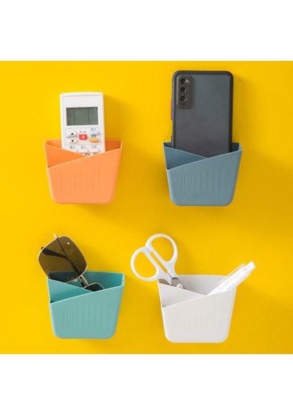 5 Adet Turuncu Duvara Monte Uzaktan Kumanda Saklama Kutusu Telefon Tutucu (Yurt Dışından) modelleri