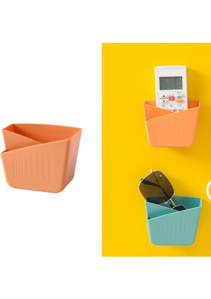 5 Adet Turuncu Duvara Monte Uzaktan Kumanda Saklama Kutusu Telefon Tutucu (Yurt Dışından) indirimleri
