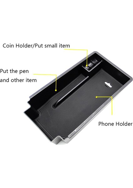 Araba Saklama Kutusu Tepsi Merkezi Konsol Kol Dayama Telefon Cüzdan Tuşları Konteyner Için Superb 2017 2018 2019 2020 (Yurt Dışından) modelleri