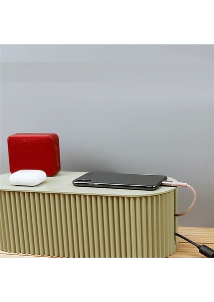 Büyük Fiş Kartı Depolama Tel Kablo Saklama Kutusu Organizatör Kutusu, Yeşil (Yurt Dışından)