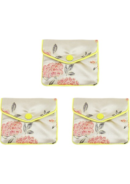 3x Takı Saklama Torbaları Ipek Çin Geleneği Kese Çanta Hediyeler Mücevher Organizatör (Rastgele Renk) (Yurt Dışından)