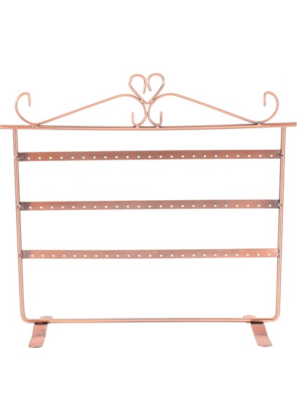 72 Delikli Takı Saklama Kolye Rafı 3 Katlı Vitrin Bakır (Yurt Dışından)