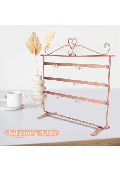 72 Delikli Takı Saklama Kolye Rafı 3 Katlı Vitrin Bakır (Yurt Dışından) fiyatları