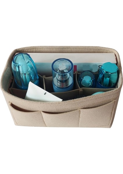 Keçe Saklama Çantası Kozmetik Ev Küçük Eşyalar Sarf Malzemeleri Kutusu Bej (Yurt Dışından) modelleri