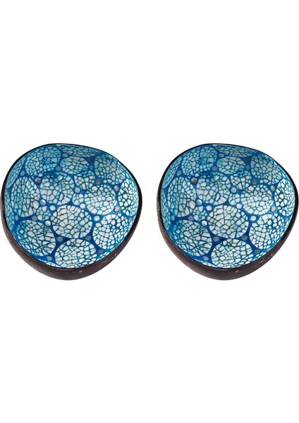 2x Doğal Hindistan Cevizi Kabuğu Saklama Kasesi Servis Kaseleri (Yurt Dışından)