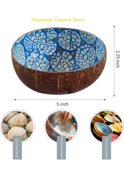 2x Doğal Hindistan Cevizi Kabuğu Saklama Kasesi Servis Kaseleri (Yurt Dışından) fırsatları