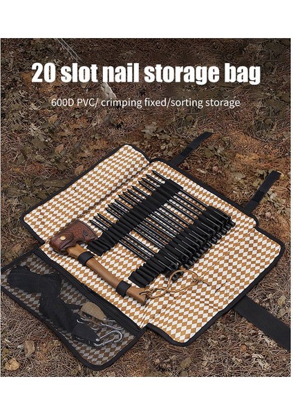 Açık Kamp Tırnak Çantası Tırnak Saklama Seti Oxford Kumaş Saklama Çantası (Yurt Dışından) fırsatları