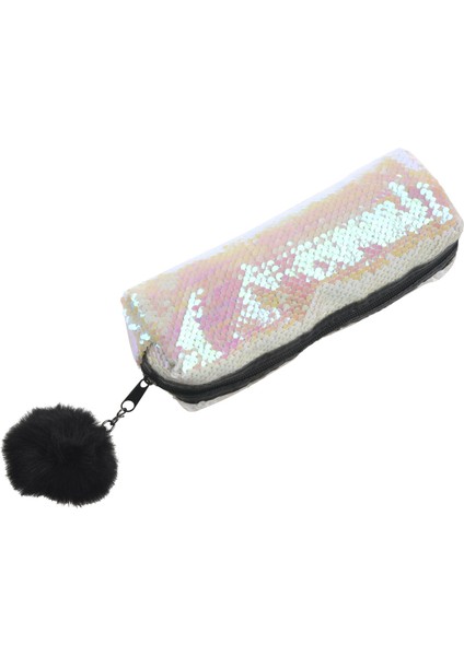 Payet Büyük Kalem Kutusu Saklama Çantası Kozmetik Tutucu Pudra + Beyaz (Yurt Dışından) fiyatları