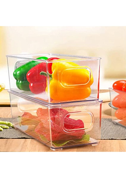 2 Adet Buzdolabı Için Kapaklı Istiflenebilir Plastik Saklama Kabı (Yurt Dışından) fırsatları