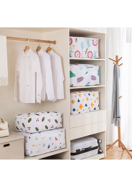 4 Adet Baskı Yorgan Saklama Çantası Ev Neme Dayanıklı Saklama Çantası D (Yurt Dışından) fiyatları