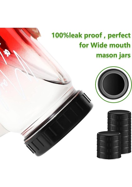 Kavanoz Kapakları Kauçuk Contalı Plastik Saklama Kapakları Kavanoz Konserve Kavanozları ve Daha Fazlası Için Yedek Plastik Kapaklar, 86 mm (Yurt Dışından) fırsatları