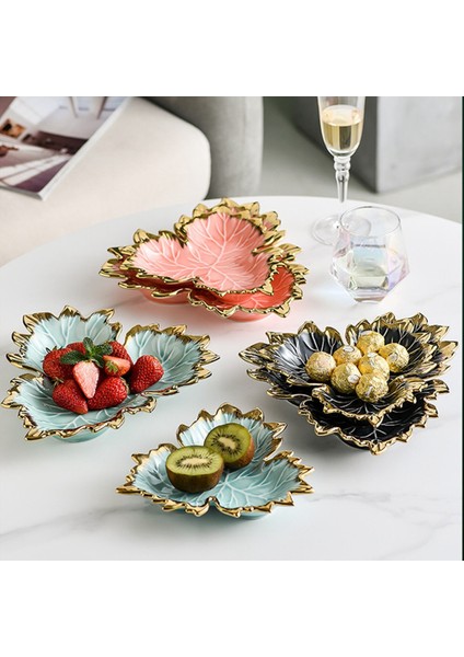 Phnom Penh Akçaağaç Yaprağı Plaka Seramik Takı Saklama ve Sofra E (Yurt Dışından) fiyatları