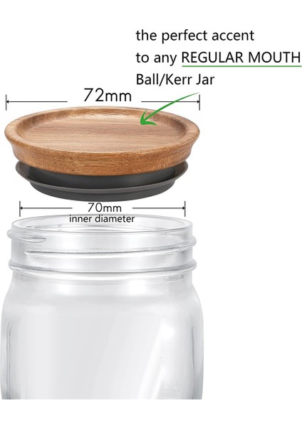 6 Mühürlü Ahşap Saklama Kapak Seti, Ahşap Kapaklar 72MM (Yurt Dışından) fırsatları