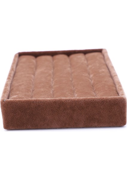 Kadife Takı Yüzük Küpe Ekran Kutusu Ay Tutucu Saklama Kahve (Yurt Dışından) indirimleri