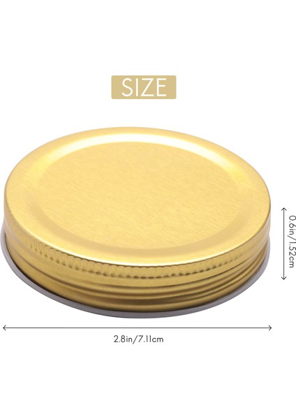 24 Paket Kavanoz Kapakları Güvenli Yeniden Kullanılabilir Normal Ağızda Saklama Konservesi (Yurt Dışından) fırsatları