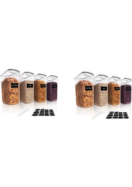 Tahıl Saklama Kabı Seti, Pp Hava Geçirmez Gıda Saklama Kapları 2.5l (Yurt Dışından)