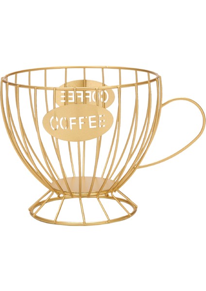 Kahve Kapsülü Saklama Sepeti Kahve Kapsülü Kahve Kapsülü Tutucu (Altın) (Yurt Dışından)