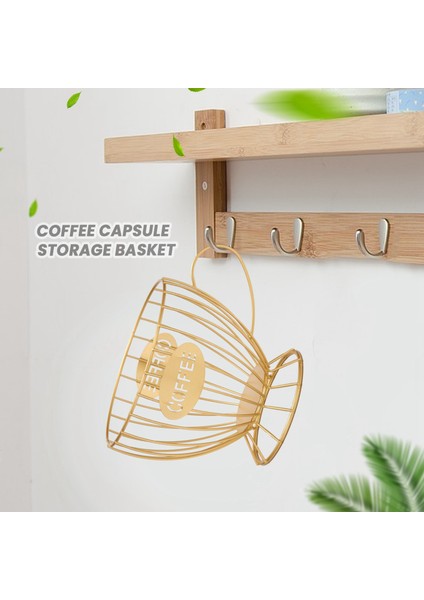 Kahve Kapsülü Saklama Sepeti Kahve Kapsülü Kahve Kapsülü Tutucu (Altın) (Yurt Dışından) fiyatları