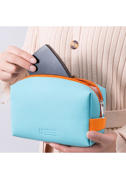 Kozmetik Çantası Taşınabilir Ins Rüzgar Bayanlar Sevimli El Yıkama Çantası Su Geçirmez Saklama Çantası Açık Mavi (Yurt Dışından) fiyatları