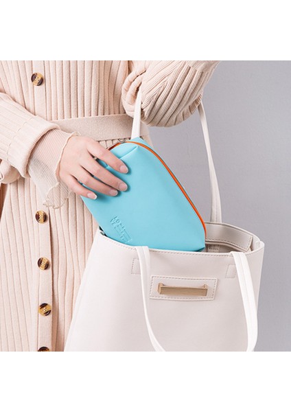 Kozmetik Çantası Taşınabilir Ins Rüzgar Bayanlar Sevimli El Yıkama Çantası Su Geçirmez Saklama Çantası Açık Mavi (Yurt Dışından) modelleri