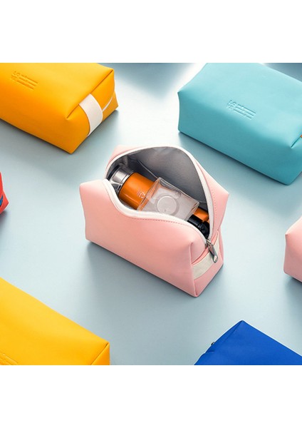 Kozmetik Çantası Taşınabilir Ins Rüzgar Bayanlar Sevimli El Yıkama Çantası Su Geçirmez Saklama Çantası Açık Mavi (Yurt Dışından) indirimleri