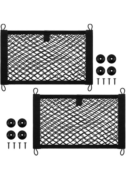 2 Adet 45X25CM Araba Unk Net Cep Araba Kargo Saklama Çantası (Yurt Dışından)