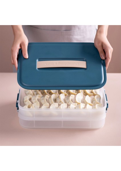 Kapaklı Börek Kutusu Buzdolabı - Yiyecek Meyve Saklama (Mavi) (Yurt Dışından) indirimleri