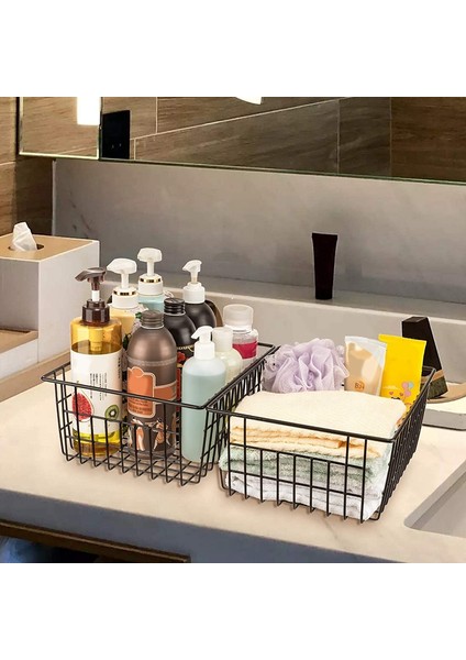 Dondurucu Buzdolabı Tel Saklama Sepetleri, 4'lü Paket Metal Sepetler (Yurt Dışından) fırsatları