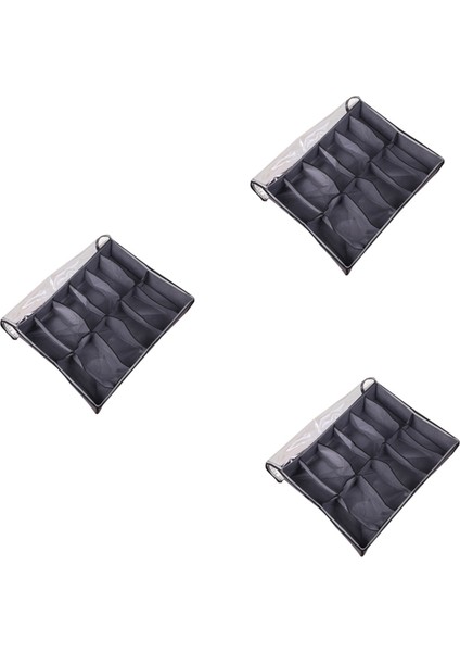 Yatağın Altında Ayakkabı Saklama Organizatörü, Katlanabilir Kumaş Ayakkabı Konteyner Kutusu (Yurt Dışından)