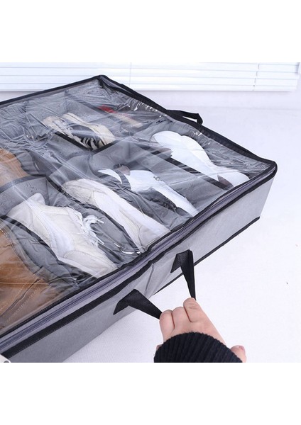 Yatağın Altında Ayakkabı Saklama Organizatörü, Katlanabilir Kumaş Ayakkabı Konteyner Kutusu (Yurt Dışından) fiyatları