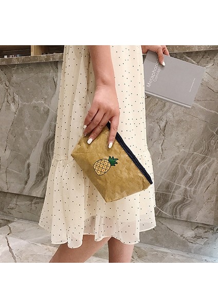 Yıkanabilir Kraft Kağıt Çeşitli Eşyalar Saklama Torbaları Kadın Çantaları Beyaz (Yurt Dışından) modelleri