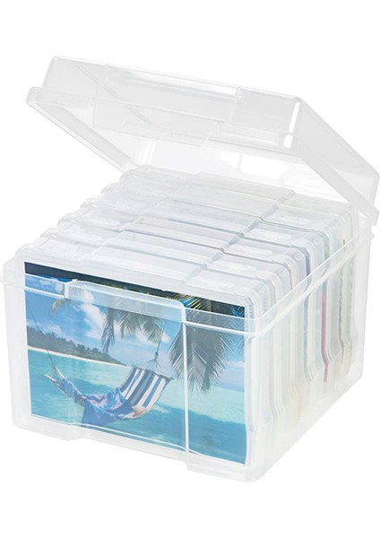 2 Set 5x7 Inç Fotoğraf Kılıfları ve Toka Tasarımlı Şeffaf Craft Keeper 6 Iç Kutu Plastik Saklama Kabı Kutusu B (Yurt Dışından) fiyatları