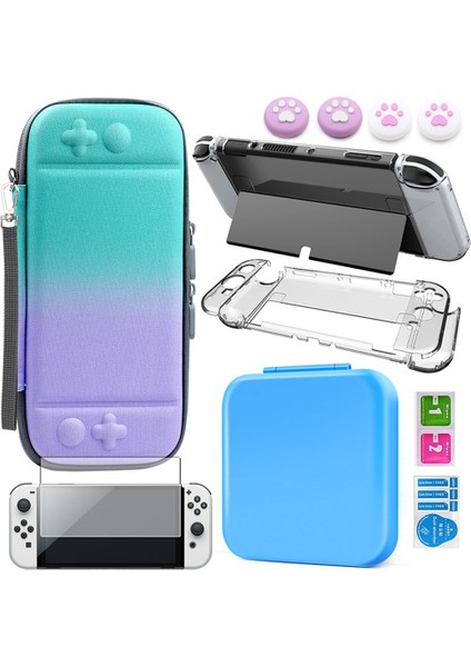 Set Saklama Çantası Koruyucu Film Için (Yeşil Mor) (Yurt Dışından)