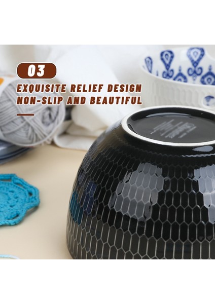 Seramik Iplik Kase Yün Saklama Çantası Iplikler Top Saklama Tığ-Siyah (Yurt Dışından) fırsatları