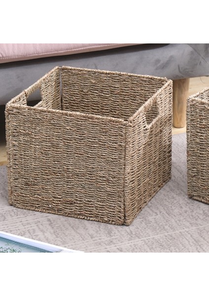 Dolaplar, Banyo Için Kulplu Dokuma Seagr Organizatör Sepeti (Yurt Dışından) indirimleri