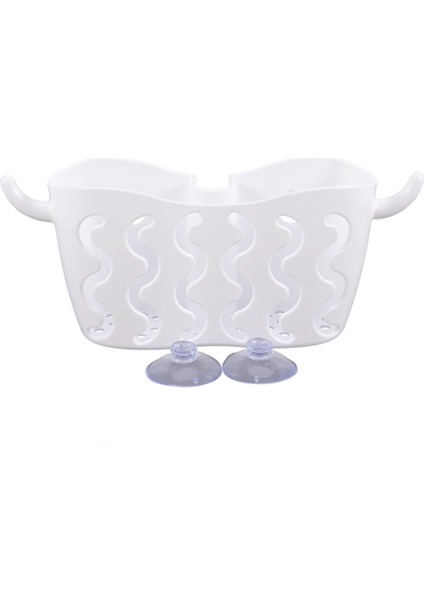 Mutfak Lavabo Bataryası Banyo Asılı Organizatör Lavabo Drenaj ve Beyaz (Yurt Dışından)