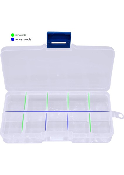 15 Adet Şeffaf Mücevher Kutusu Plastik Organizatör Kutusu El Sanatları Için Ayarlanabilir Bölücüler ile Boncuk Mücadele Depolama 10 Bölme (Yurt Dışından) fiyatları