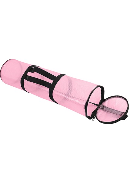 Noel Ambalaj Kağıdı Saklama Çantası Dayanıklı Yatak Altı Noel Hediye Paketi Organizatör Kolay Taşıma Kolları Temizle Pvc Çanta Pembe (Yurt Dışından)