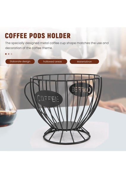 Kahve Kapsülü Saklama Sepeti Kahve Kapsülü Kahve Kapsülü Tutucu (Siyah) (Yurt Dışından) fırsatları