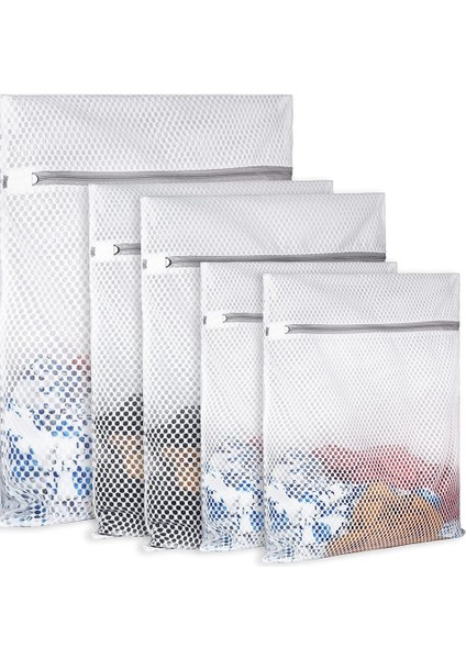 Adet Zarif ve Dayanıklı Petek Örgü Çamaşır Torbası, Giysiler Için Seyahat Saklama Çantası (Yurt Dışından)